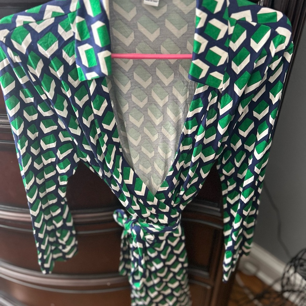 Diane von Furstenberg Chevron Wrap skort